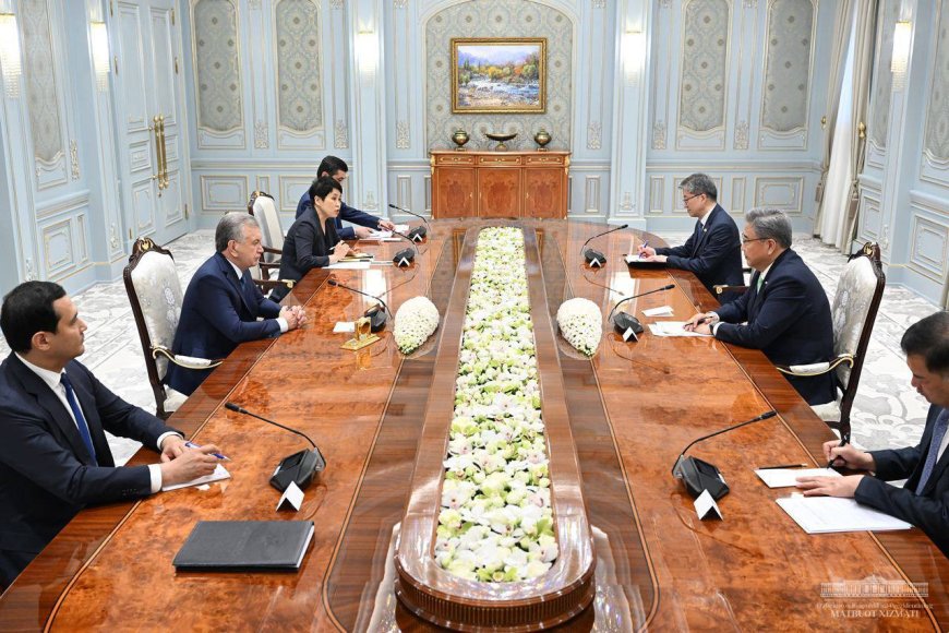 박진 외교부장관, 우즈베키스탄 대통령 예방 (6.1)