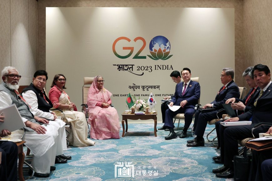 윤석열 대통령, G20 정상회의 계기 방글라데시 총리와 정상회담 개최