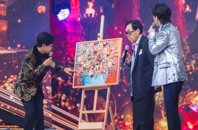 조영남이 직접 내건 그림 한 점